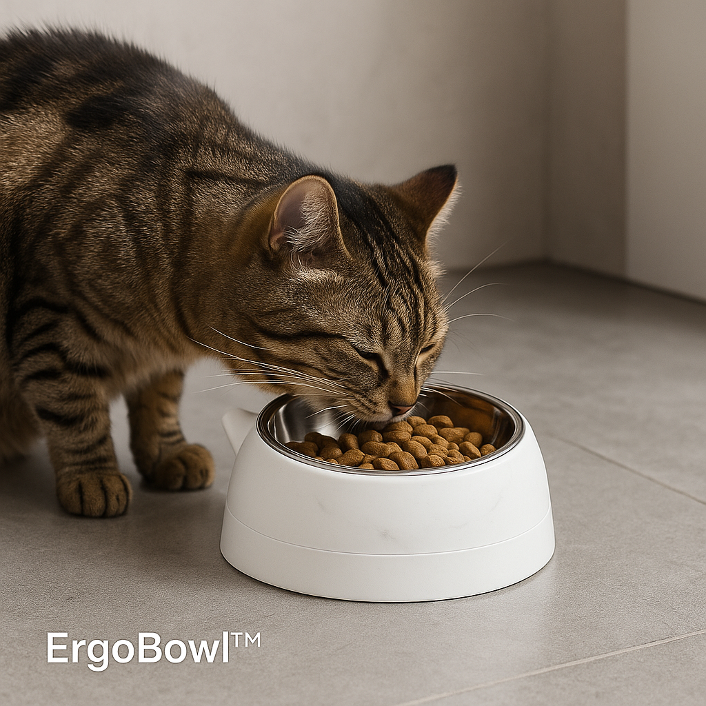 ErgoBowl™ Premium Tilted Cat Bowl