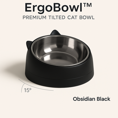 ErgoBowl™ Premium Tilted Cat Bowl