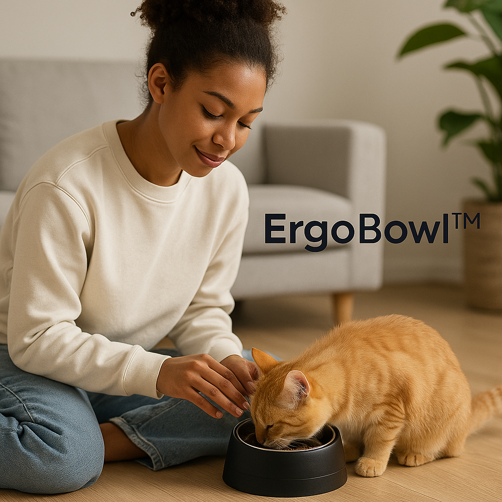 ErgoBowl™ Premium Tilted Cat Bowl